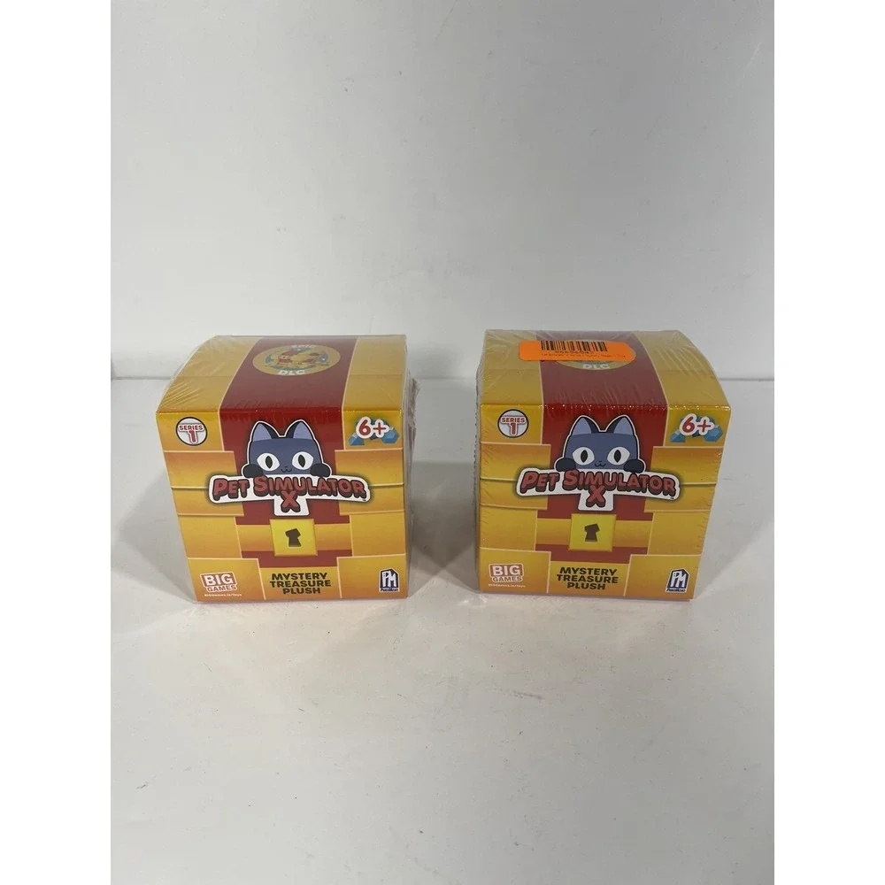Lot Of 2 x Pet Simulator X Series 1 Mystery Treasure Plush w/ Epic DLC Code NEW